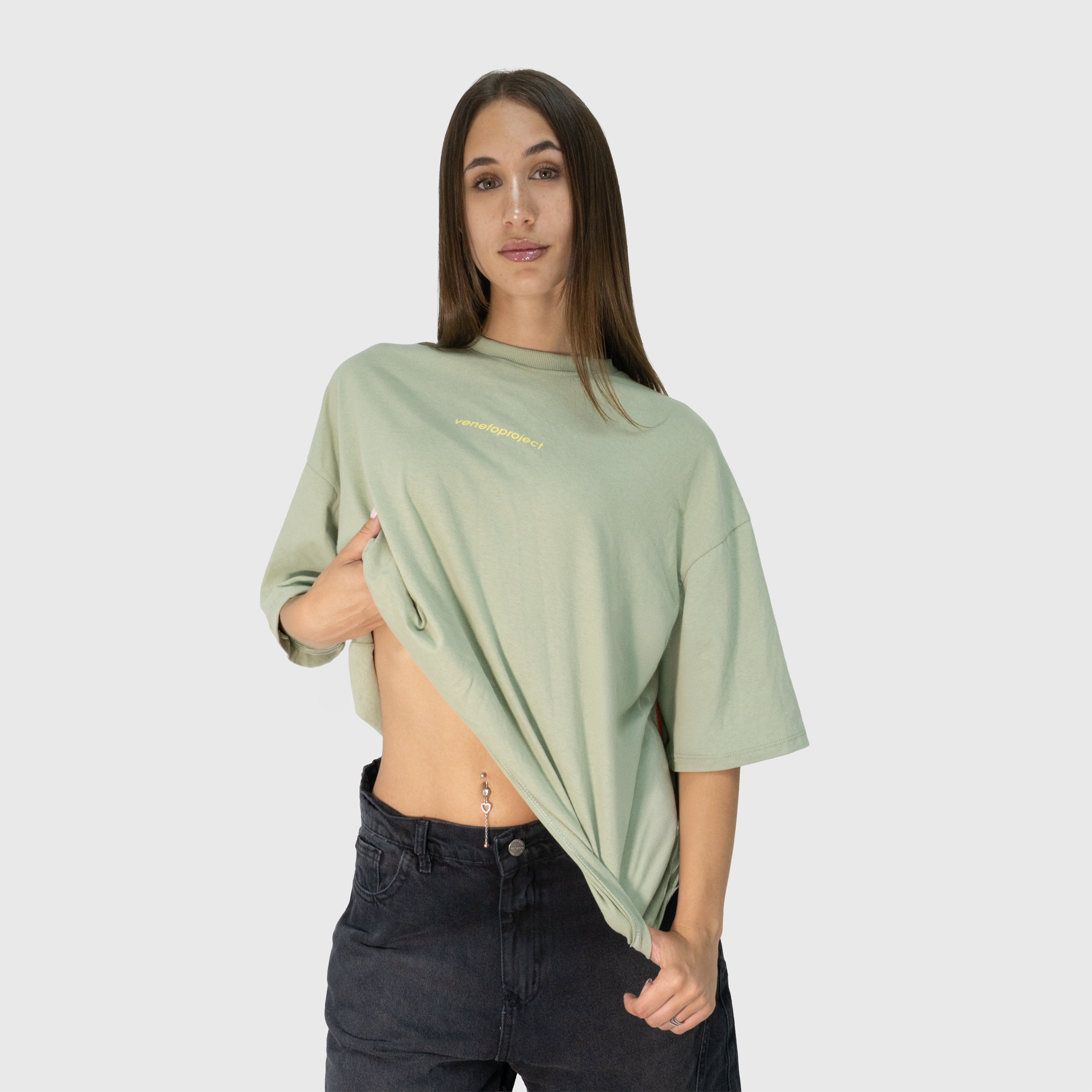 Remera VenefoProject (Oversize) (Verde)