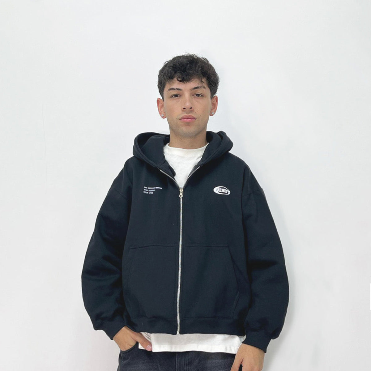 Campera de felpa (Boxy Fit)