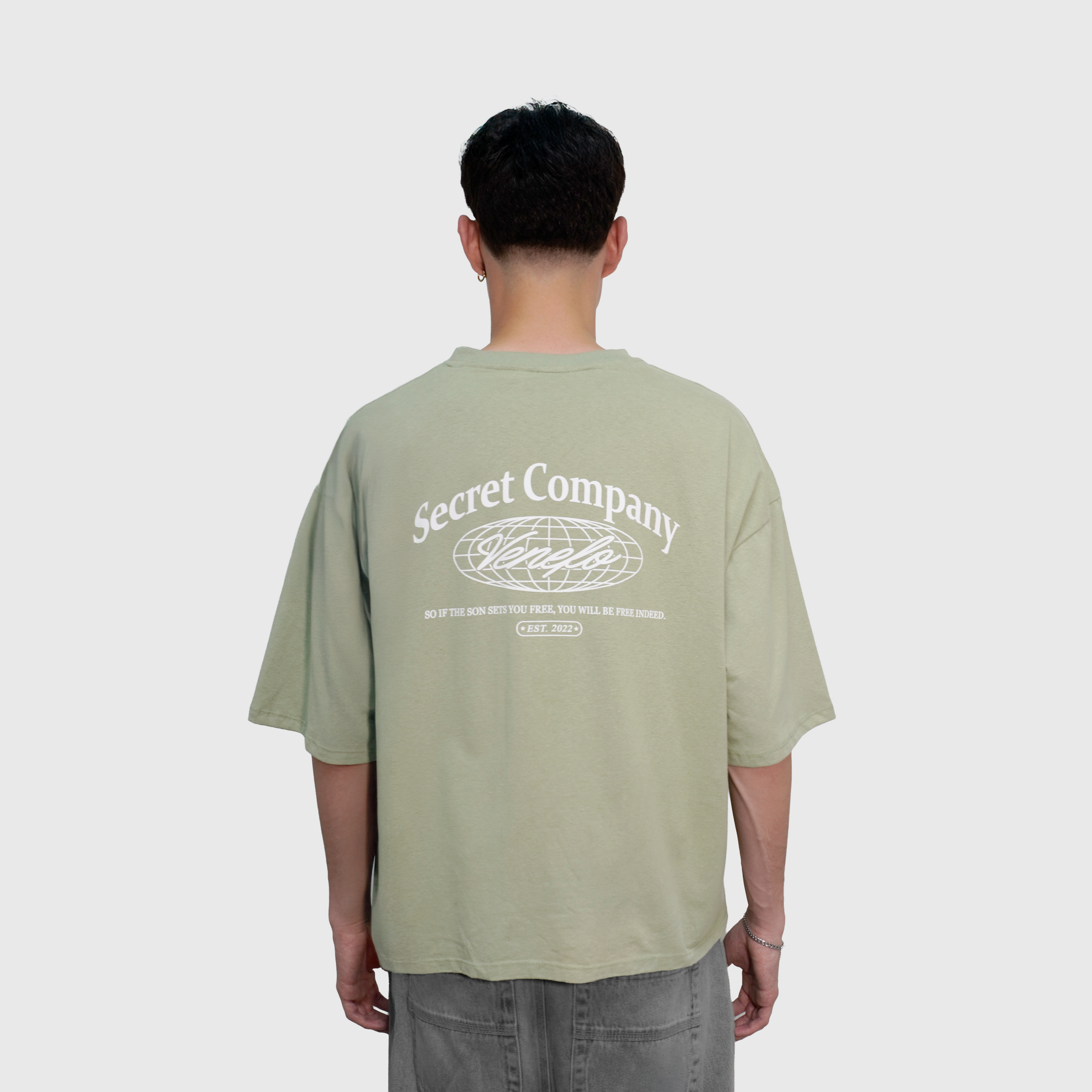 Remera Secret (Oversize) (Verde)