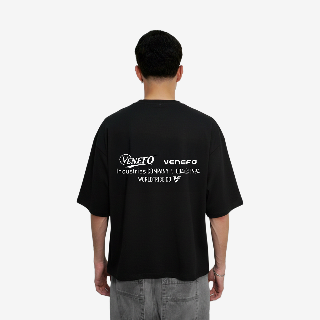 Remera VC Industries (Oversize) (Negra)