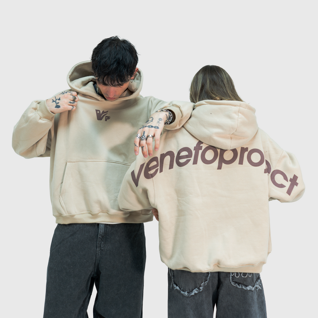 Hoodie VenefoProject (Oversize) (Beige)