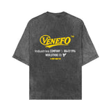 Remera VENEFO Acid Washed (Amarillo)