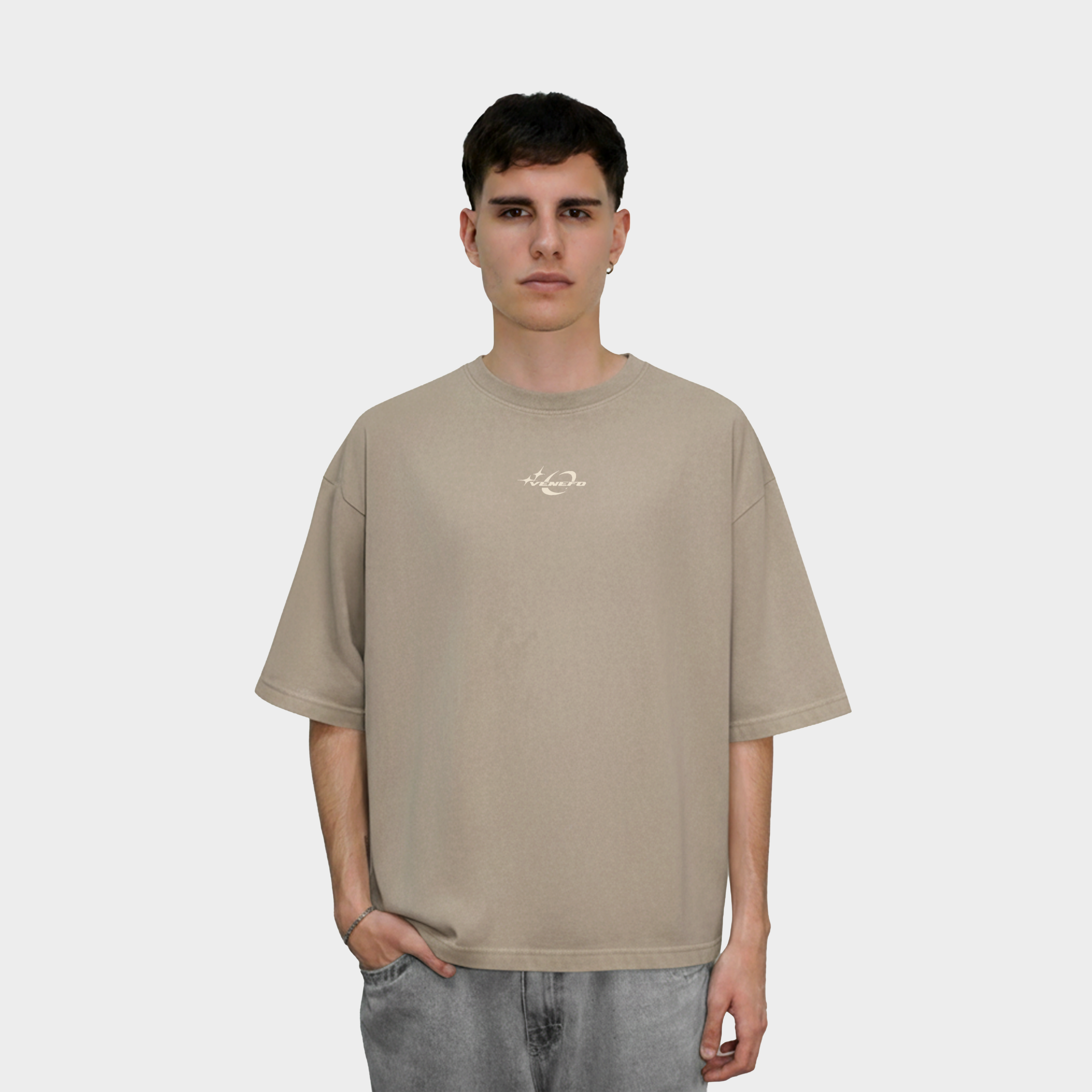 Remera Hc (Oversize) (Beige)