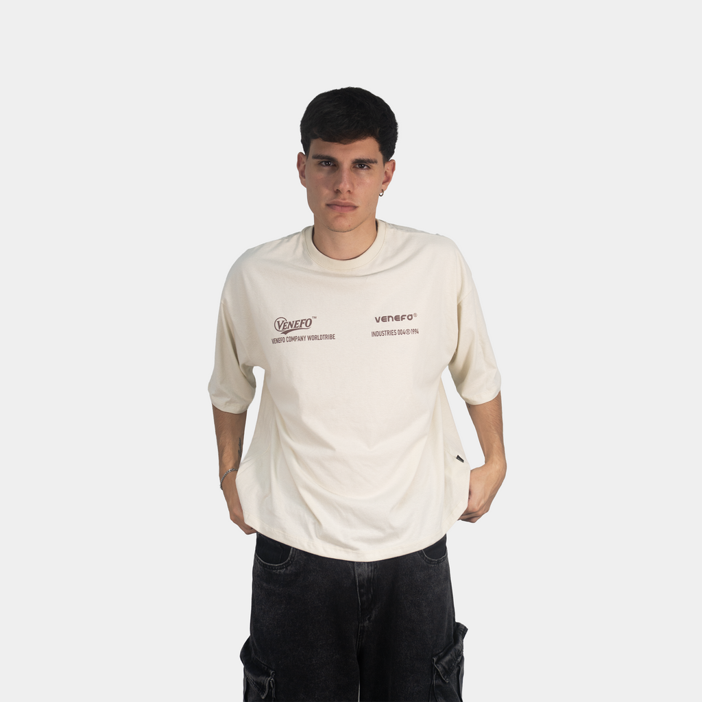 Remera VC Industries (Oversize) (Beige Claro)