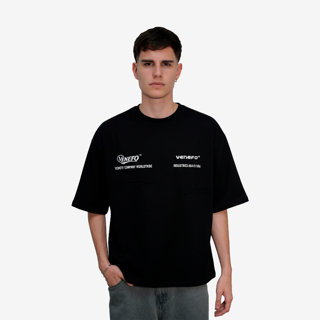 Remera VC Industries (Oversize) (Negra)