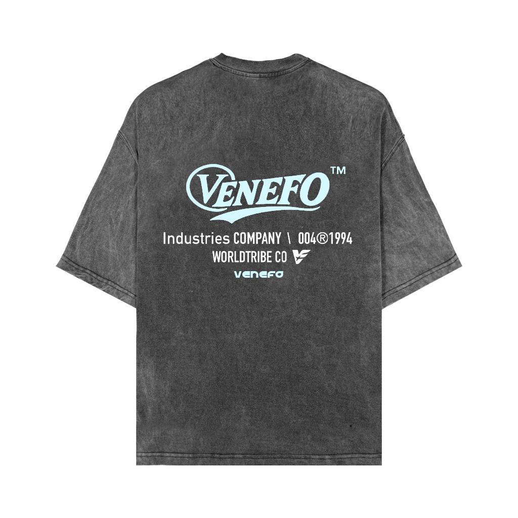 Remera VENEFO Acid Washed (Celeste)