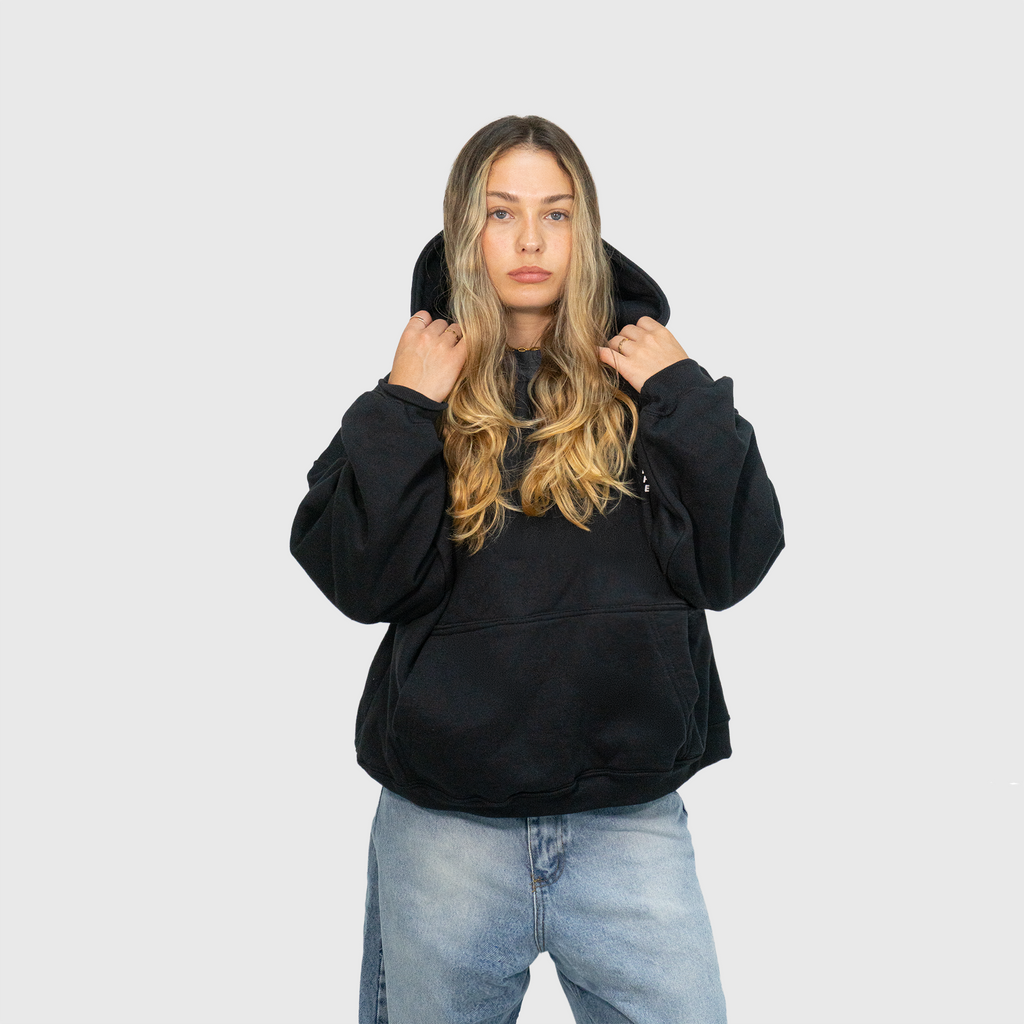 Hoodie VNFO (Oversize) (Negro)