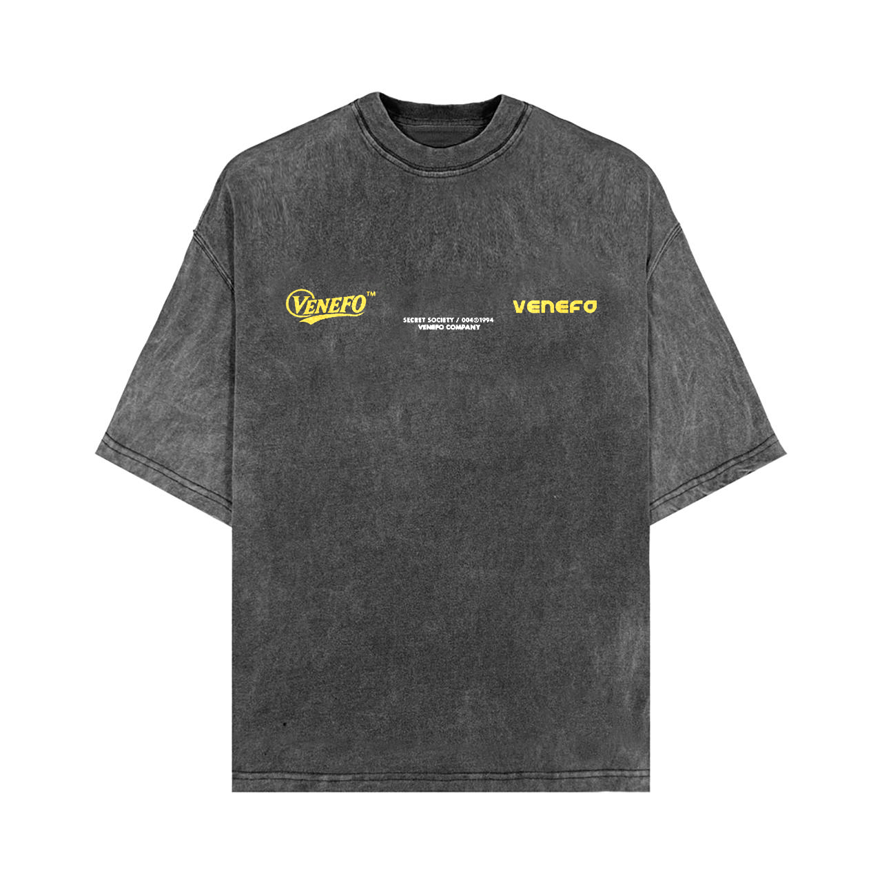 Remera VENEFO Acid Washed (Amarillo)