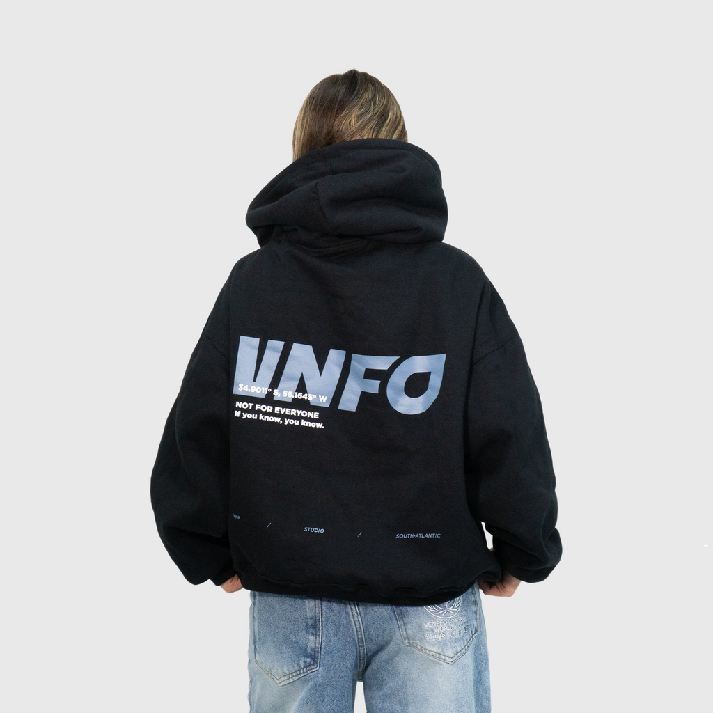 Hoodie VNFO (Oversize) (Negro)