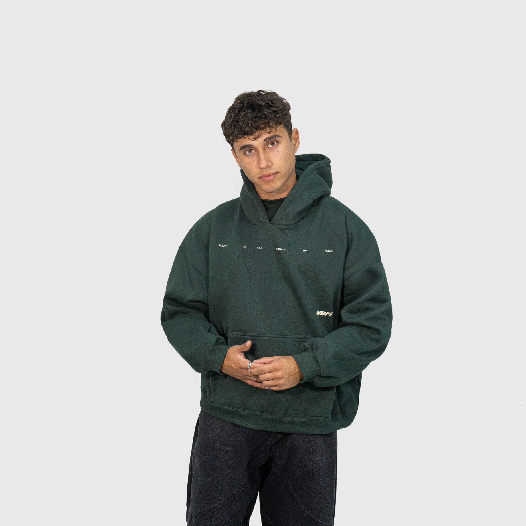 Hoodie Barcode (Oversize) (Verde)