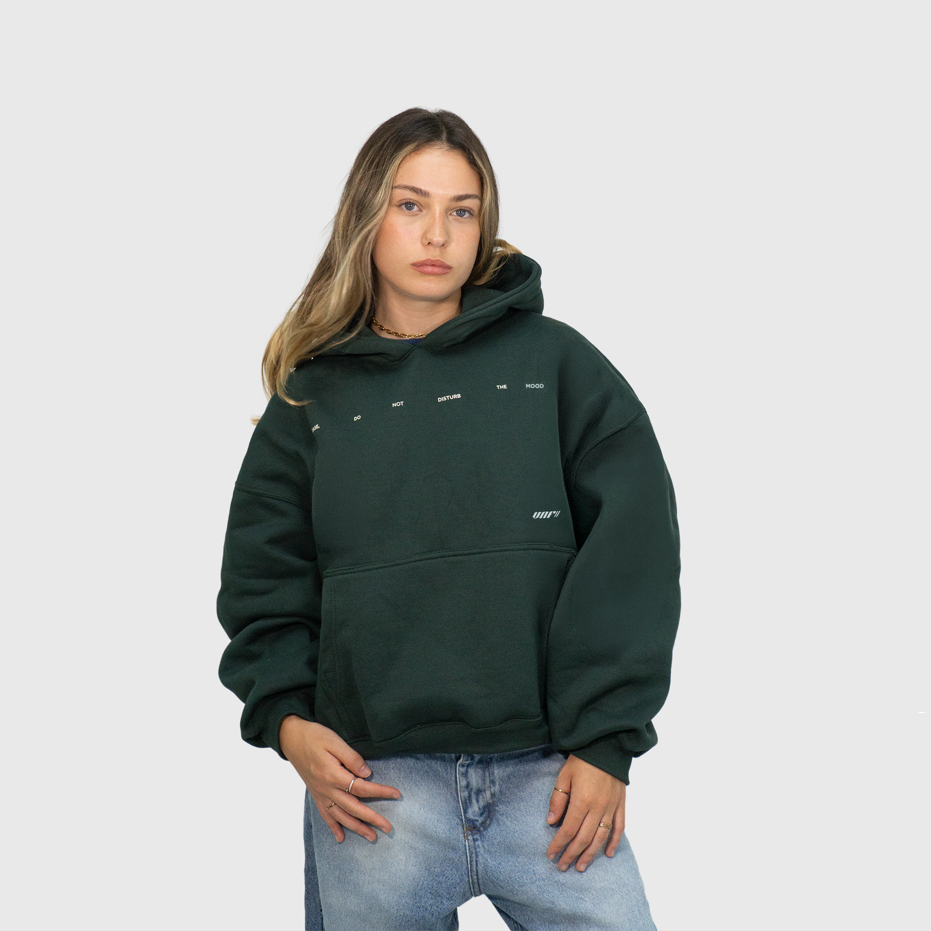 Hoodie Barcode (Oversize) (Verde)