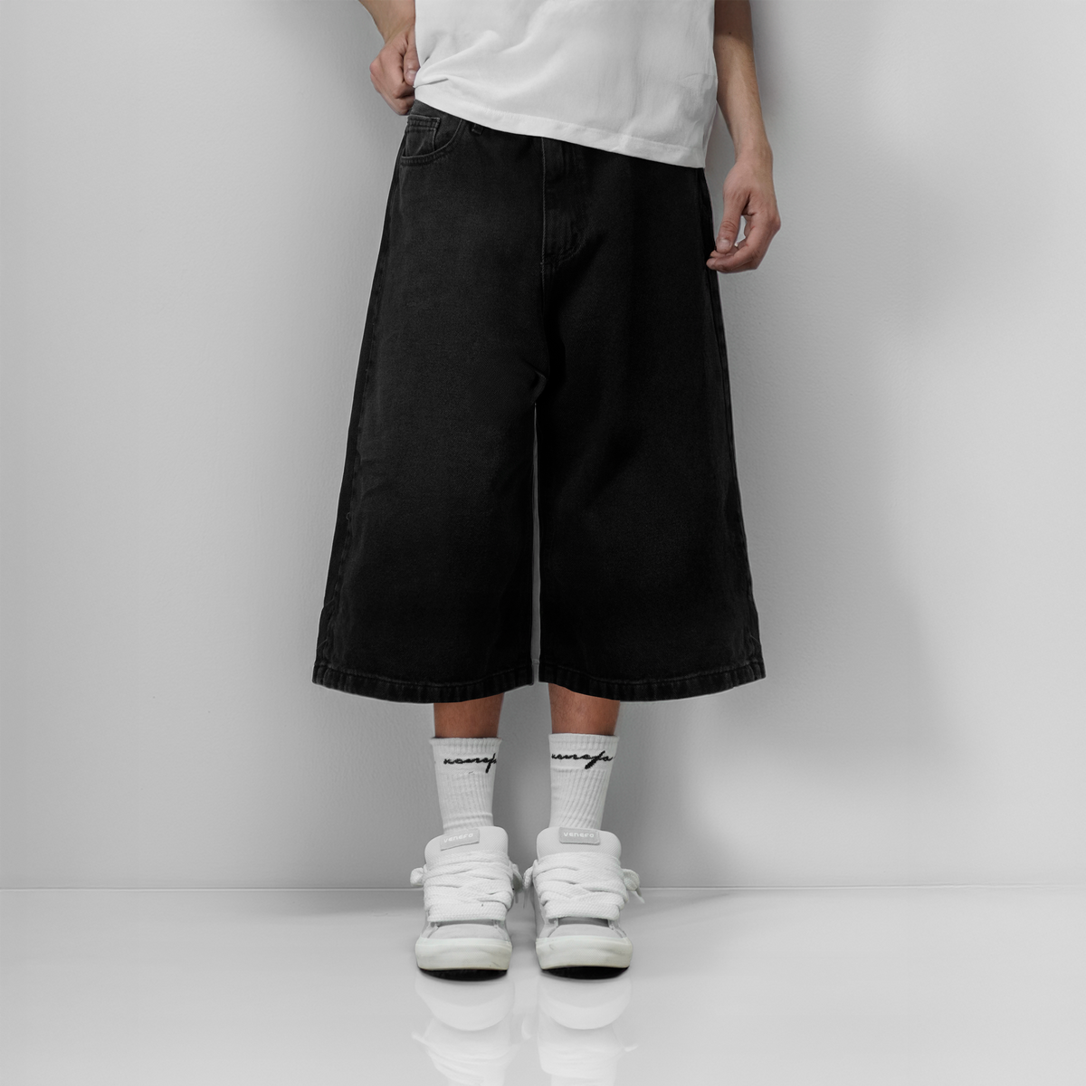Bermuda Baggy 3/4 Negra I