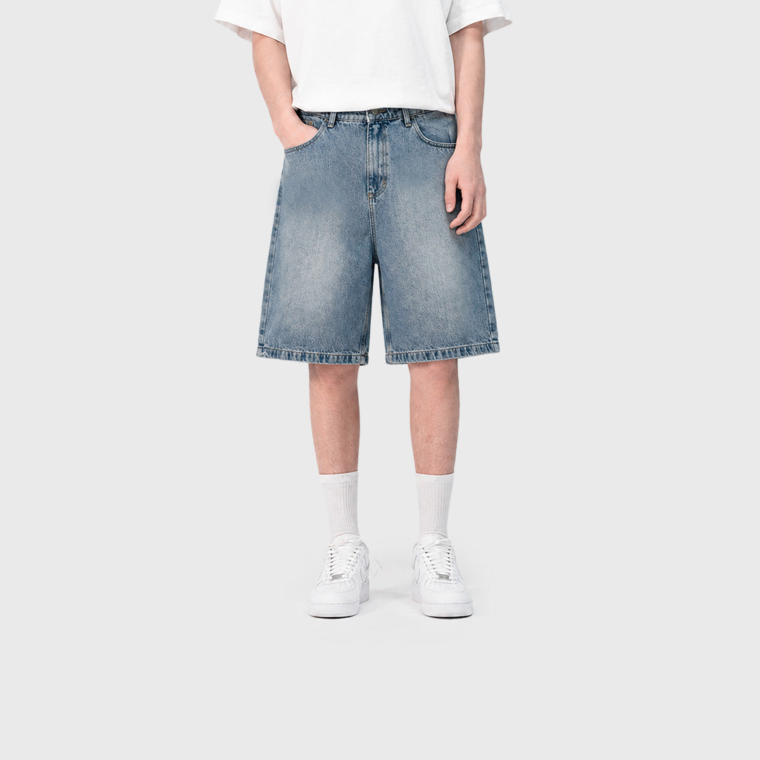 Bermuda Baggy Venefo Cursive (Denim)