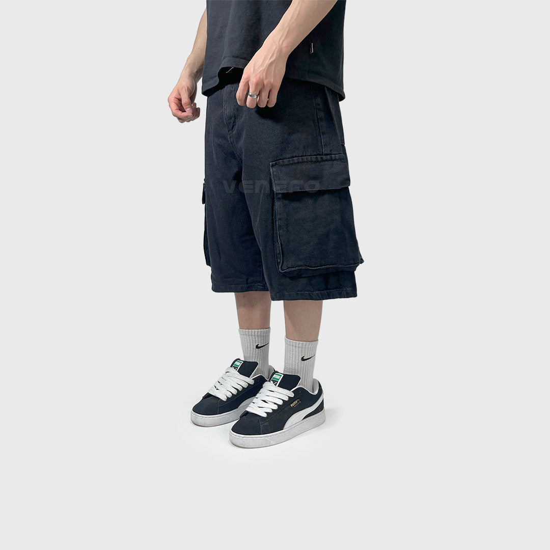 Bermuda Baggy Negra VI