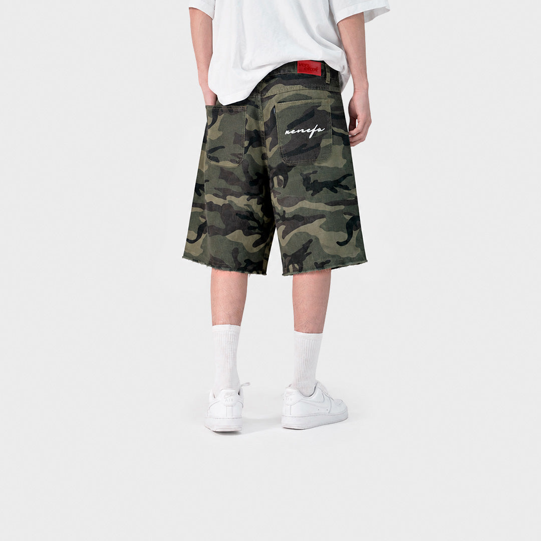 Bermuda Baggy Venefo Cursive Camuflada (Verde)