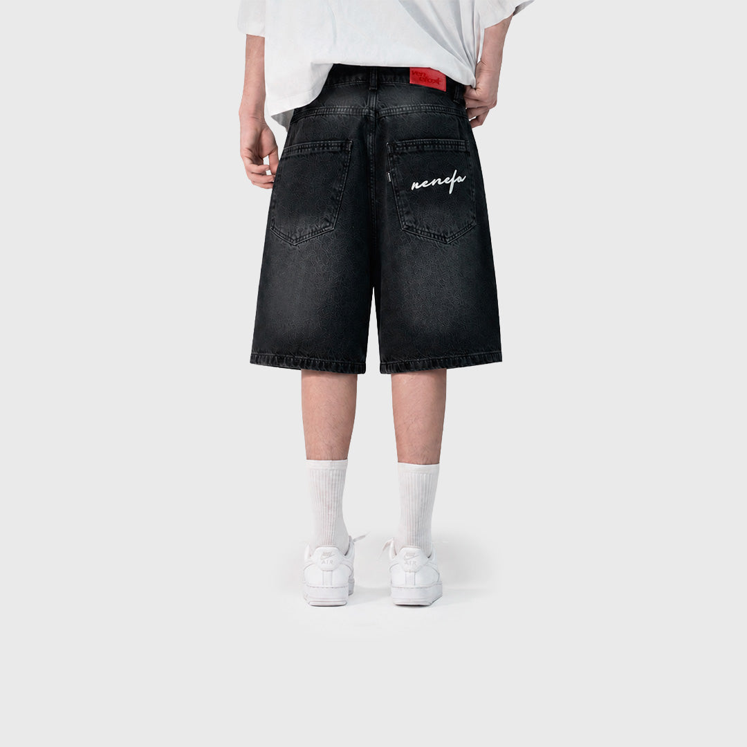 Bermuda Baggy Venefo Cursive (Negra)