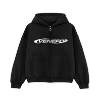 Zip Hoodie (VENEFO) (Boxy Fit)