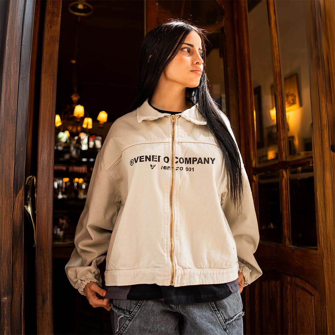 Chaqueta Rustic Hueso (Oversize)