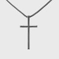 Collar Cruz Fina Acero