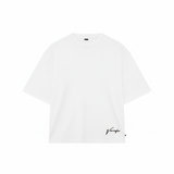 Remera Cursive (Oversize) (Blanca)