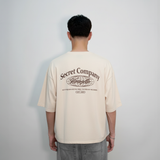 Remera Secret (Oversize) (Beige)