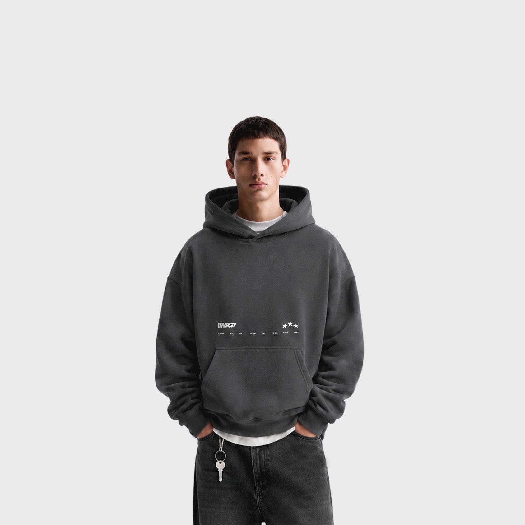 Hoodie Barcode (Gris)