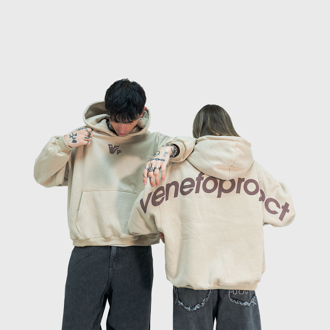 Hoodie VenefoProject (Oversize) (Beige)