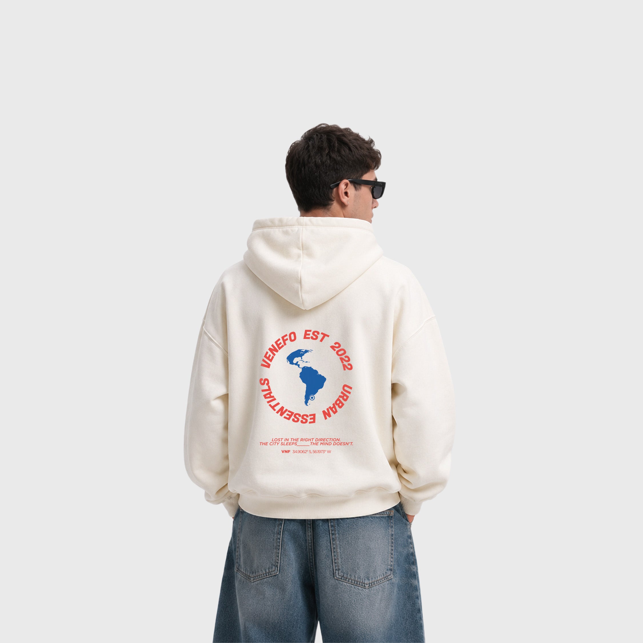 Hoodie Venefo Essentials (Blanco)