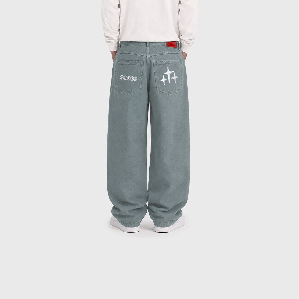 Jean Baggy Gris Triple Star (Collection 04)