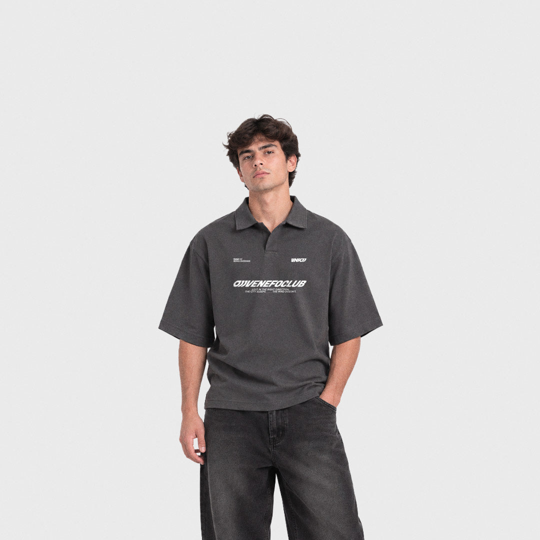 Polo Not Average (Gris Oscuro)