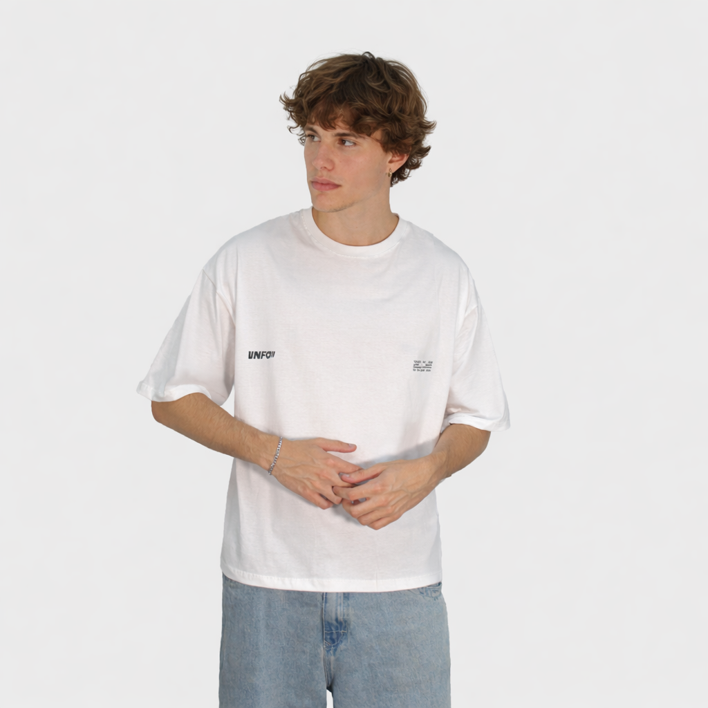 Remera VNFO (Oversize) (Blanca)