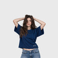 Remera Cursive (Azul Marino)