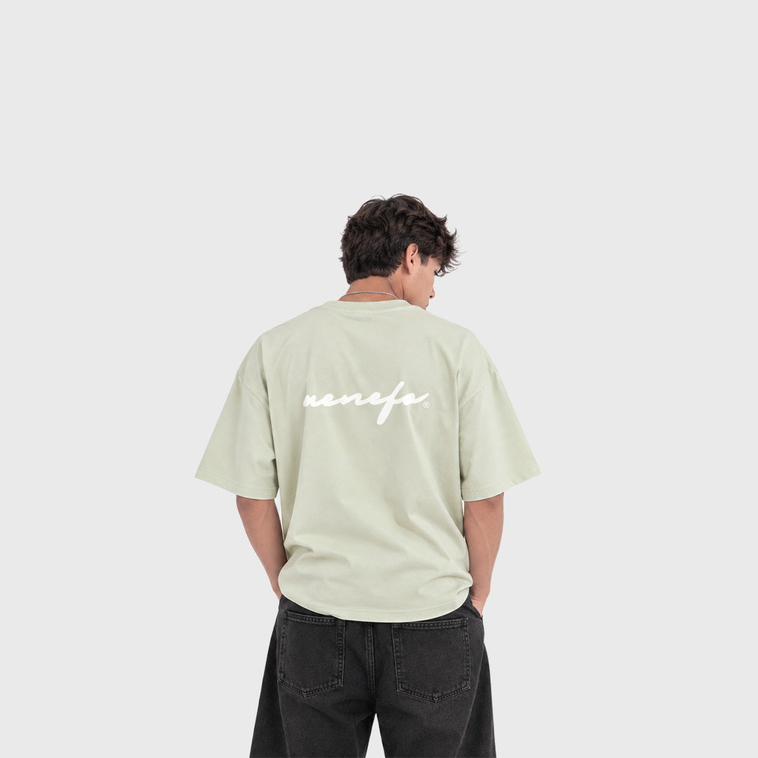 Remera Cursive (Crema)