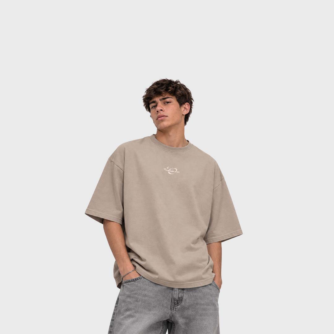 Remera Hc (Oversize) (Beige)