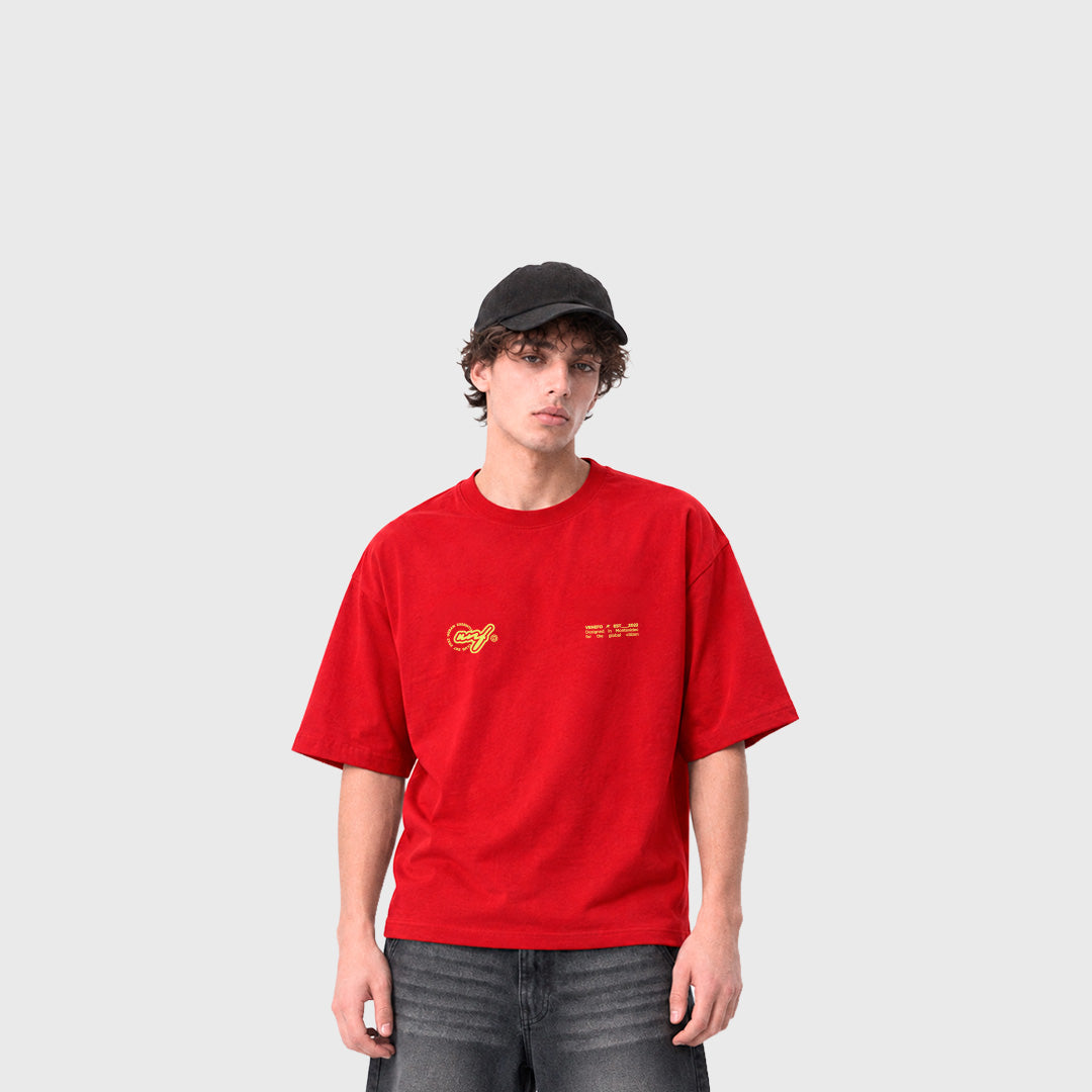 Remera Respect The Mood (Roja)