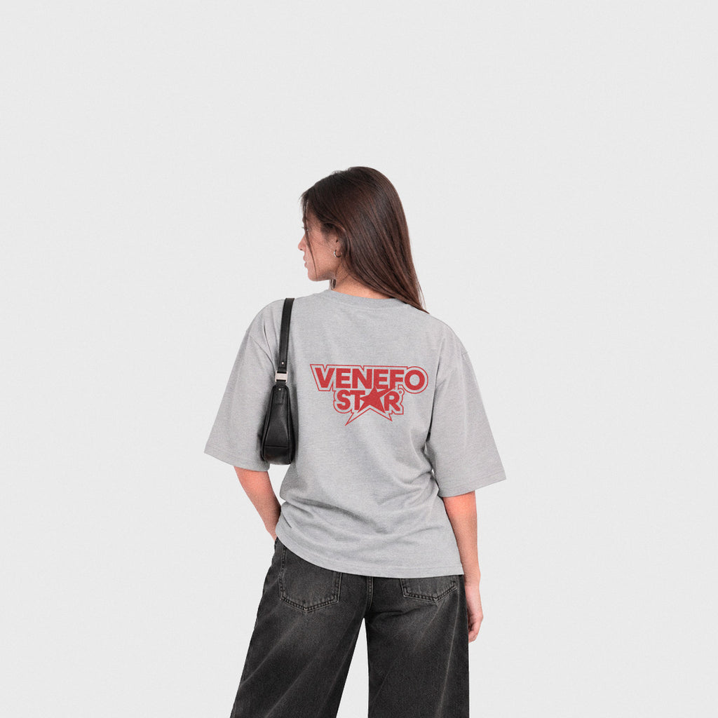 Remera Star Red (Gris)