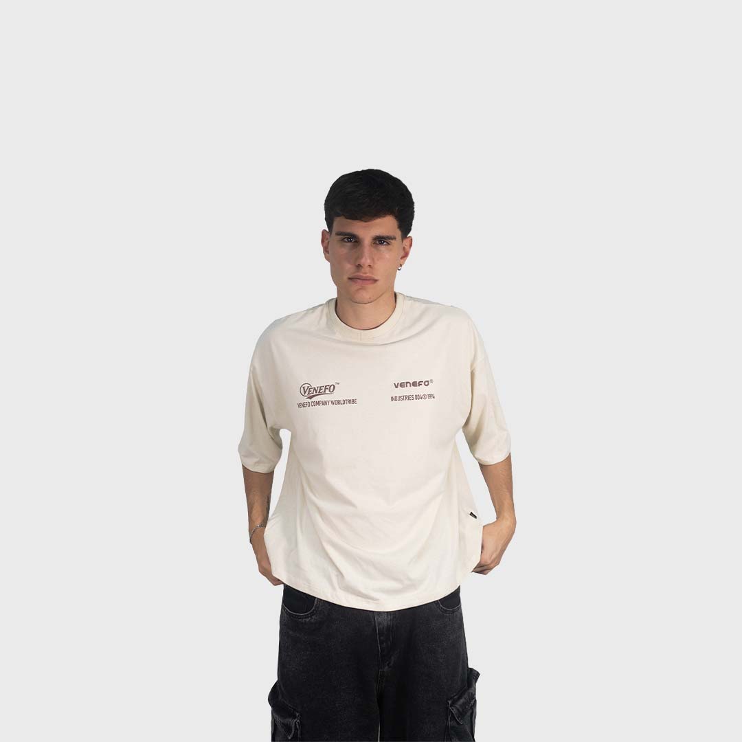 Remera VC Industries (Oversize) (Beige Claro)