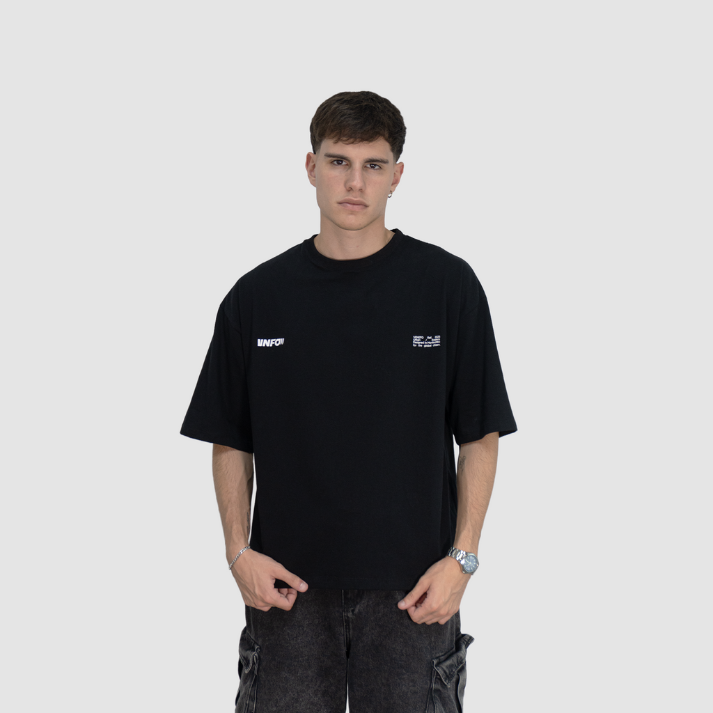 Remera VNFO (Oversize) (Negra)