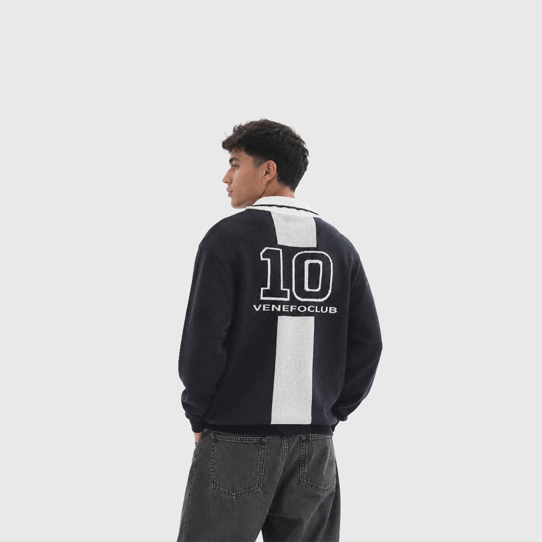 Sweater Polo VenefoClub10 (Collection 04) (Negro)