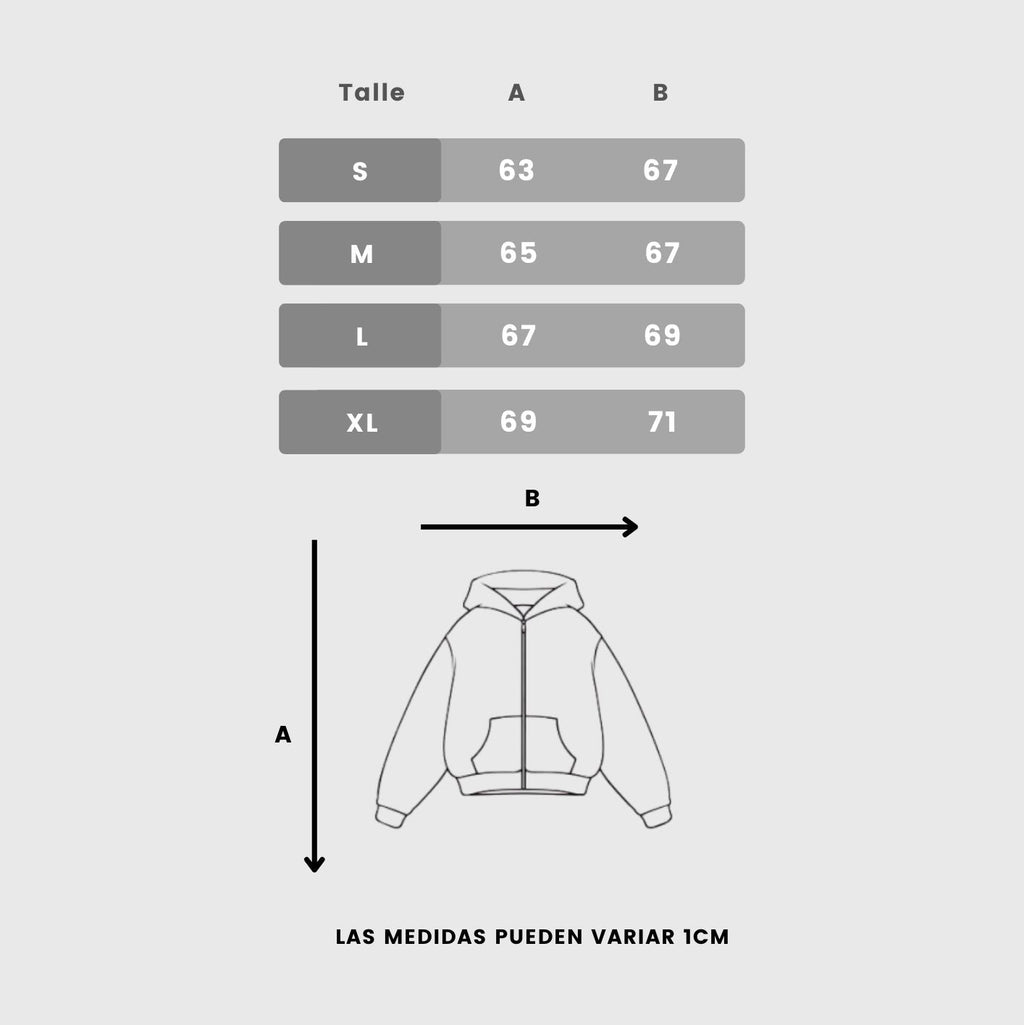 Zip Hoodie Courage (Gris)