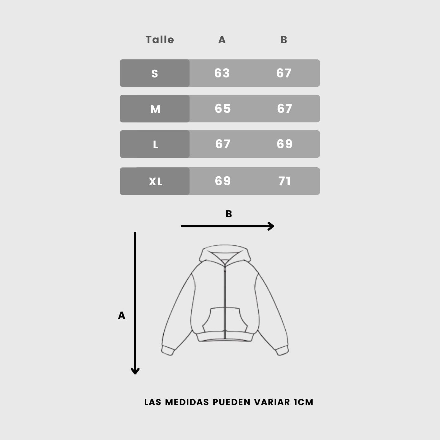 Zip Hoodie Courage (Gris)