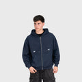 Zip Hoodie Club (Azul Marino)