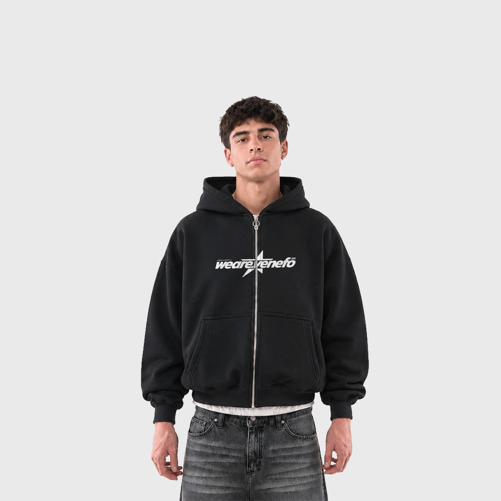 Zip Hoodie We Are Star (Negro)