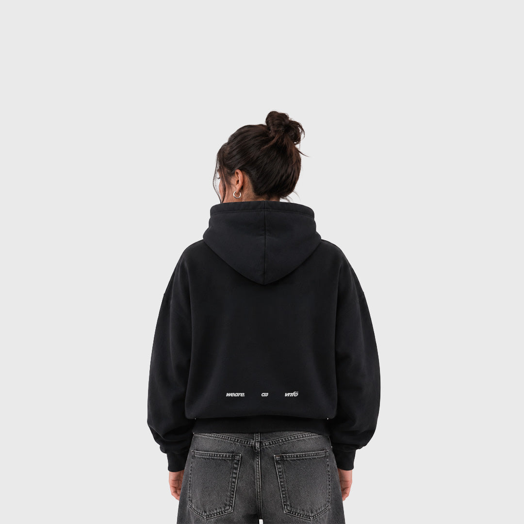 Zip Hoodie We Are Star (Negro)
