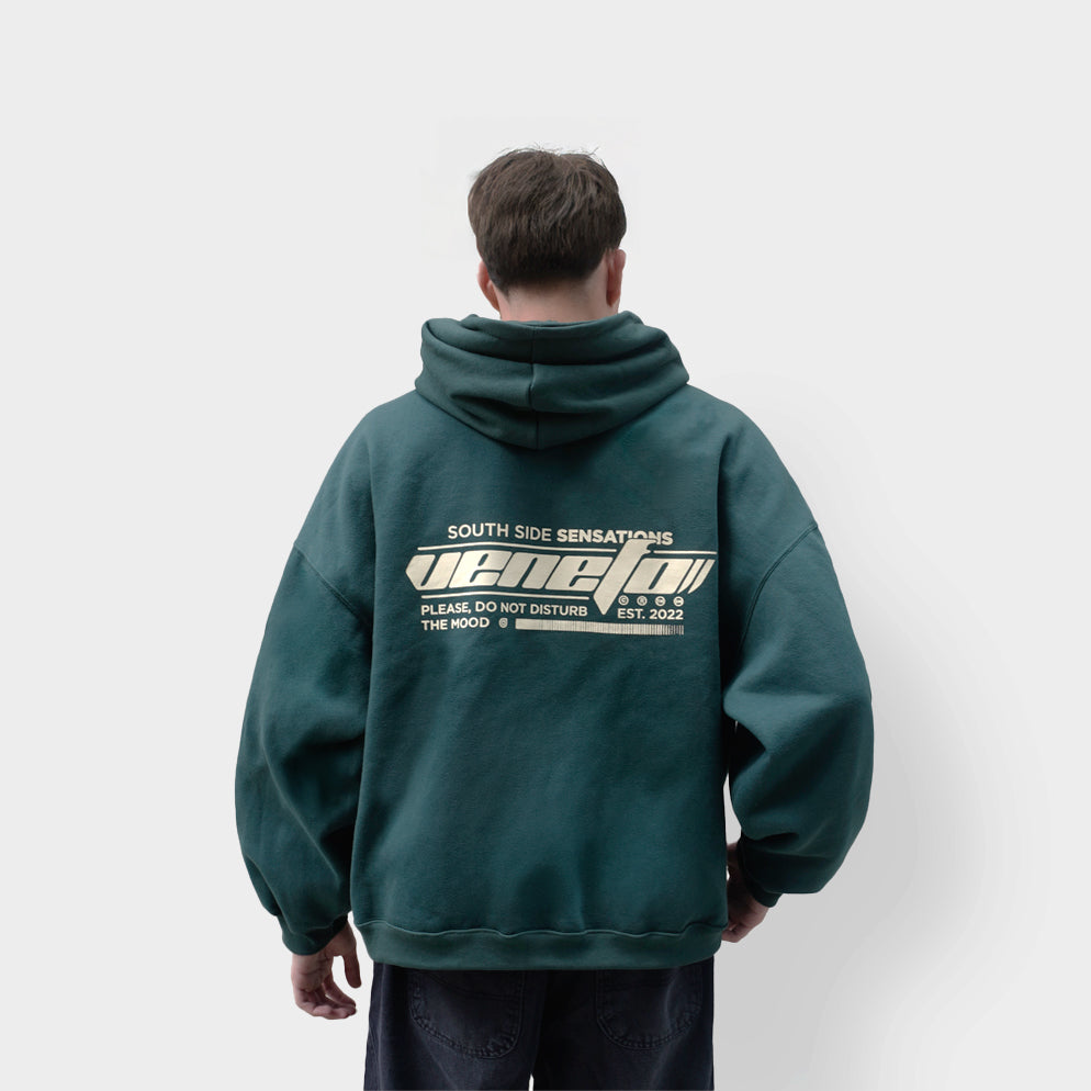 Hoodie Barcode Oversize (Verde)
