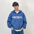 Zip Hoodie Venefo Azul (Boxy Fit)