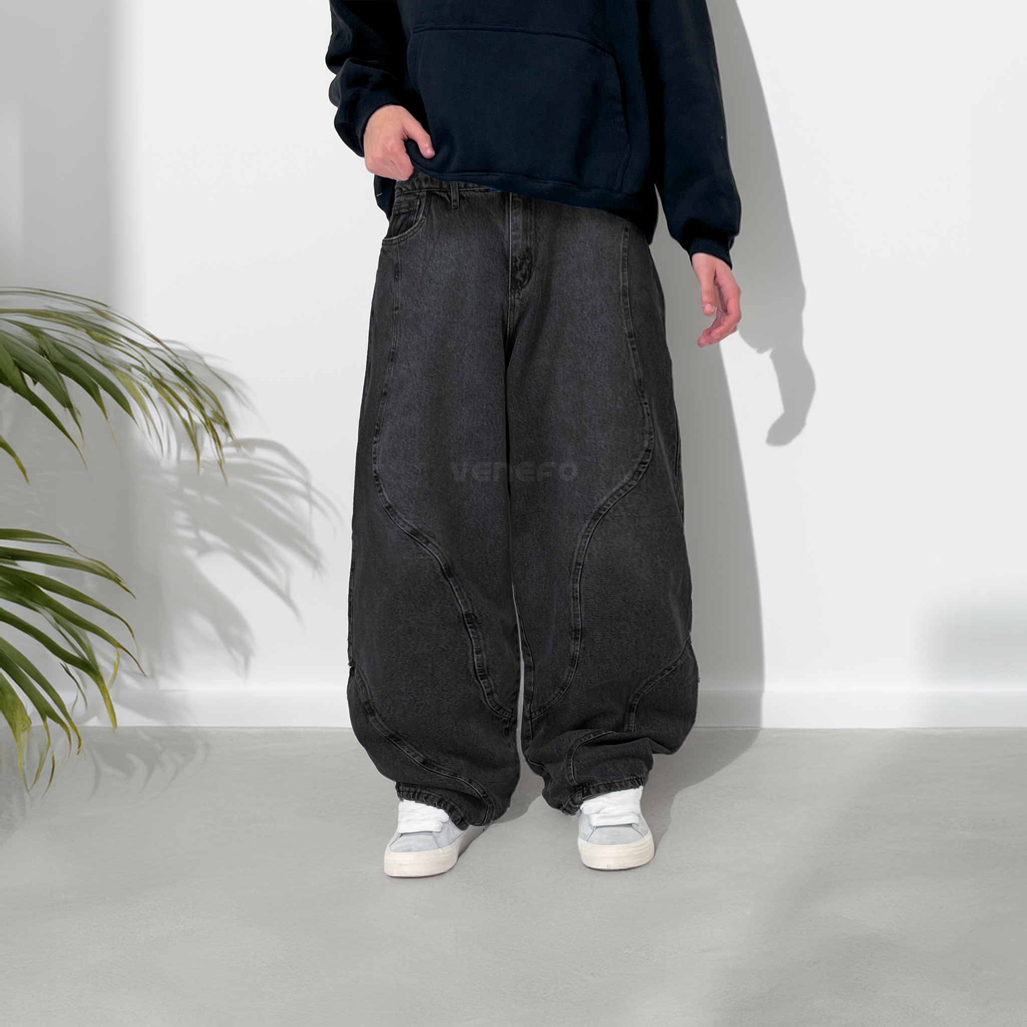 Jean Ultra Baggy Negro XVIII