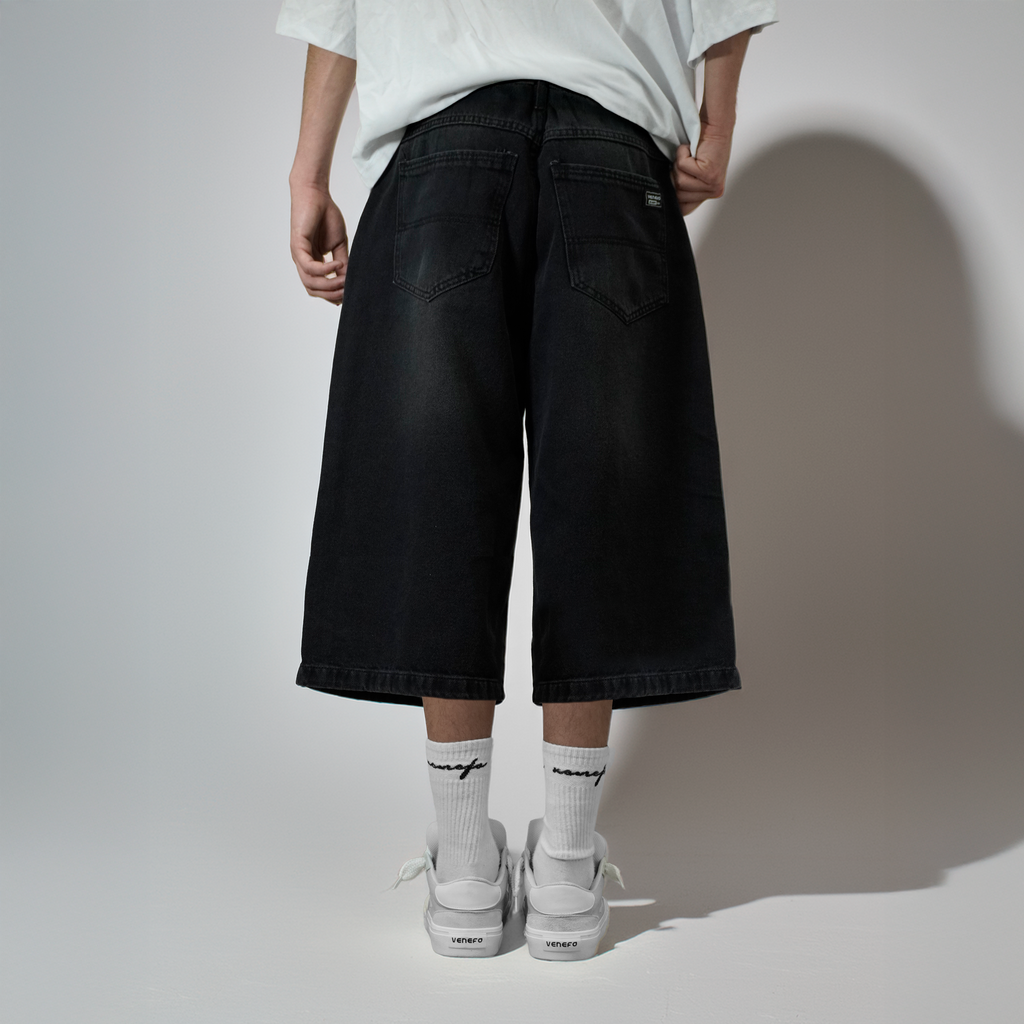Bermuda Baggy 3/4 Negra I