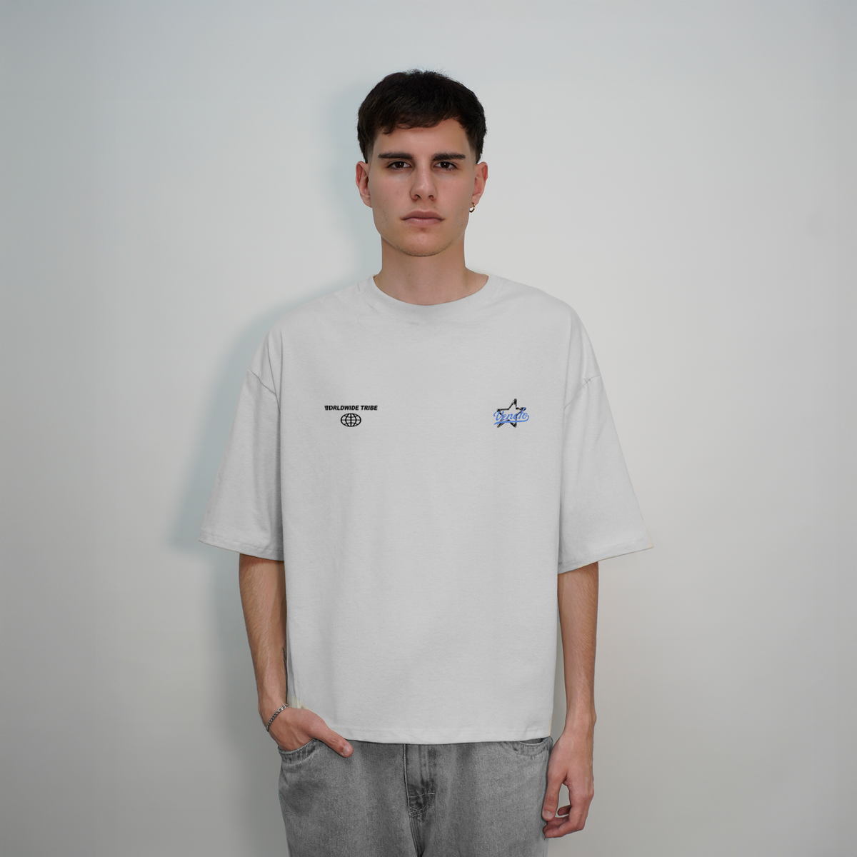 Remera Venefo Star (Oversize) (Blanca)