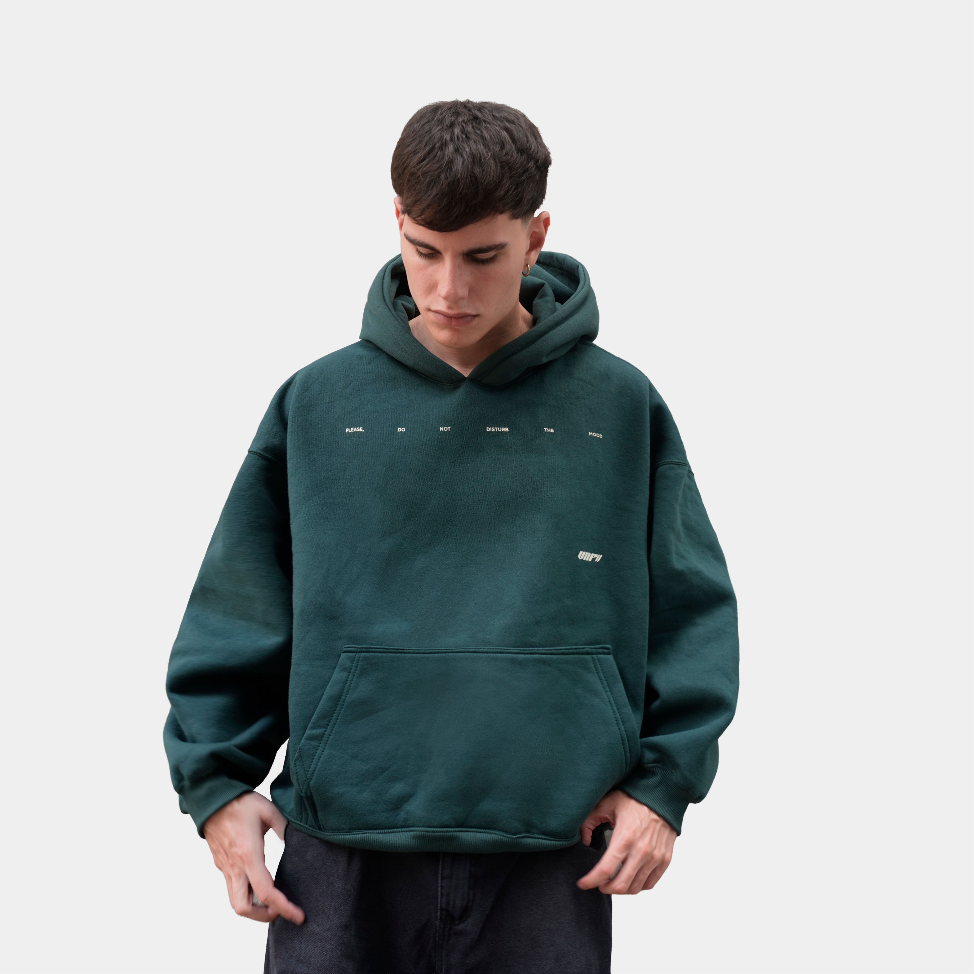 Hoodie Barcode Oversize (Verde)